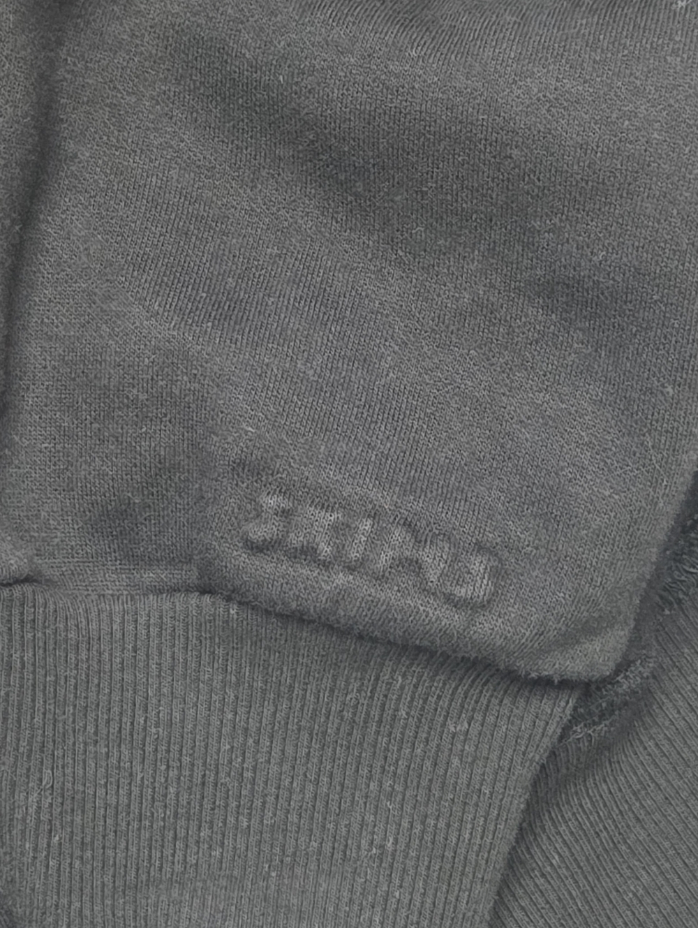Skims Cotton Fleece Classic Crewneck Sweatshirt Top Onyx Black XLarge NWT - Picture 4 of 5